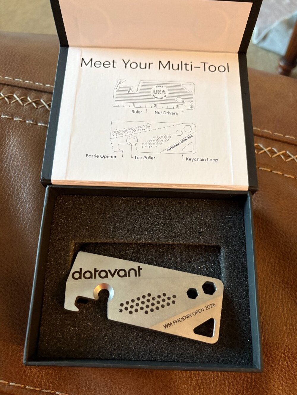 WM Phoenix Open 2026 Datavant Multi-tool Bottle Opener Made in USA Mikwaukee‎
